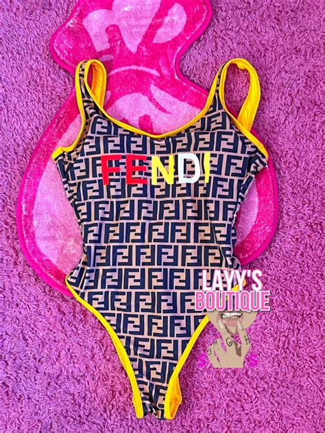 fendi two piece bathing suit|fendi xl 1 piece swimsuit.